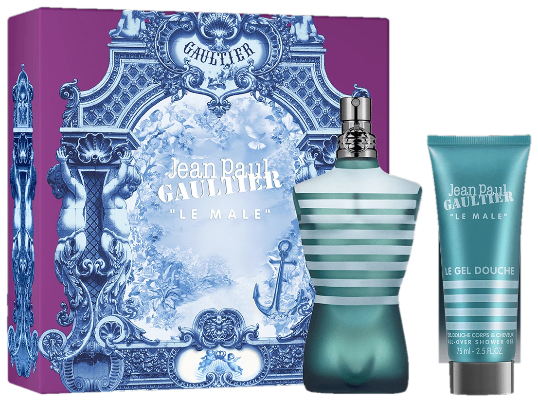 KIT JPG LE MALE MASC EDT 75ML + GEL BANHO 75ML